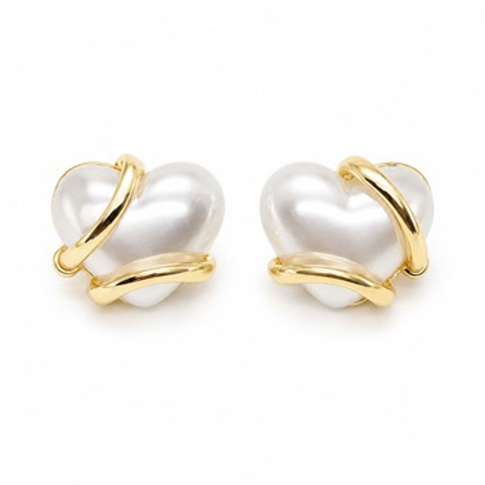 Aretes Perla Corazón