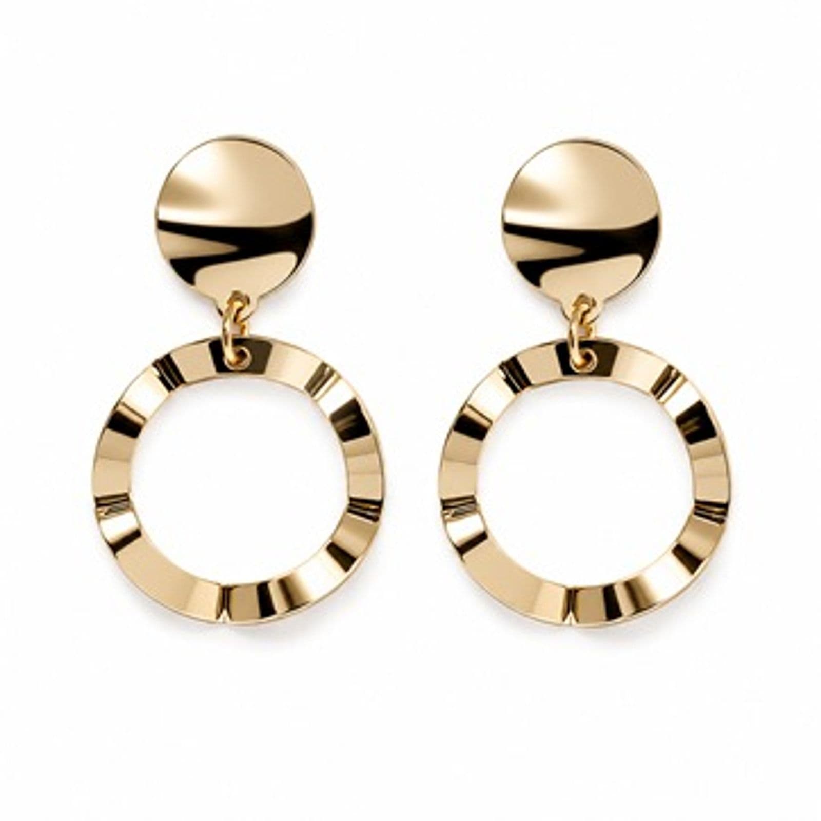 Aretes Círculo Colgante