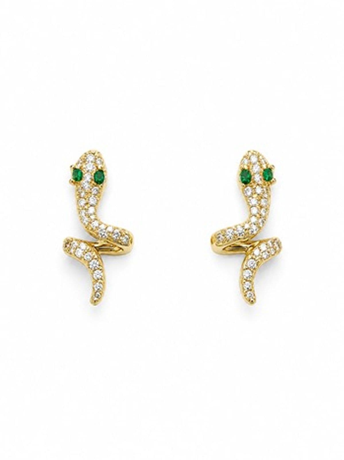 Aretes Serpiente Cristal