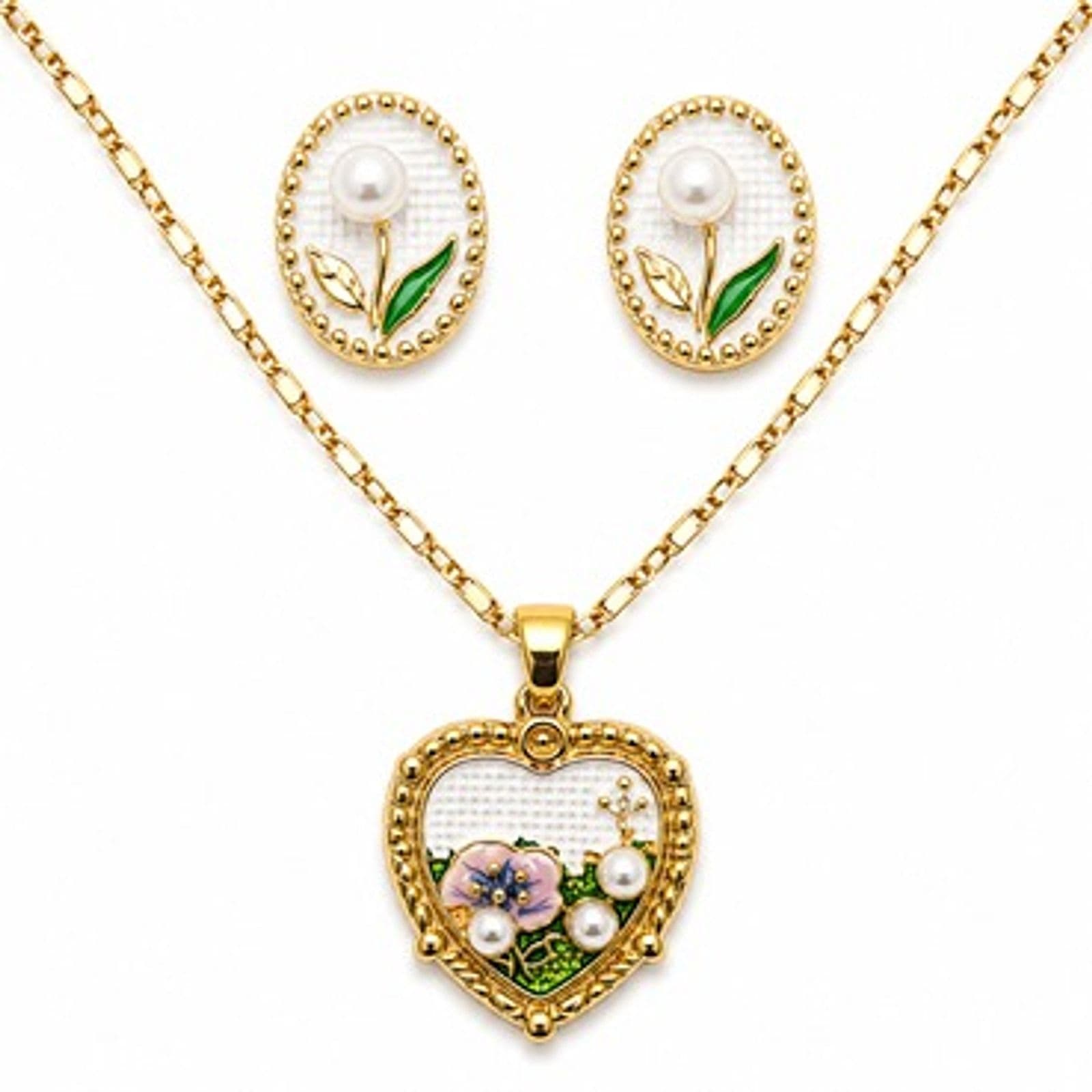 Juego Corazón Floral