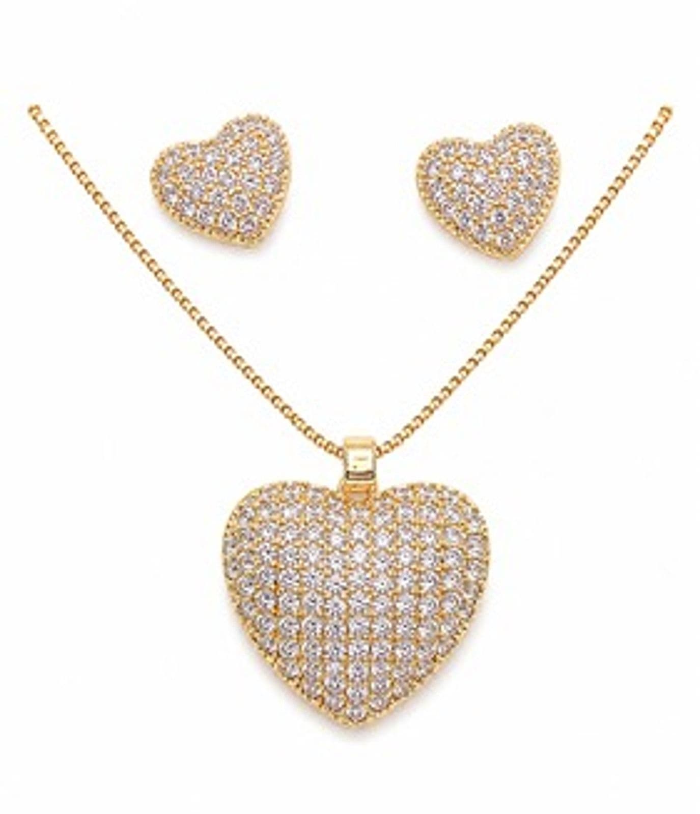 Juego Corazón Pavé